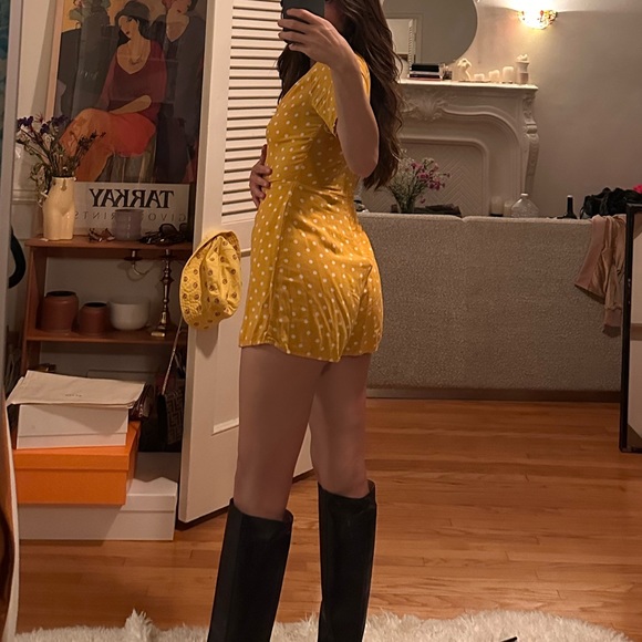 Polka dot vintage fall jumpsuit - Picture 3 of 3